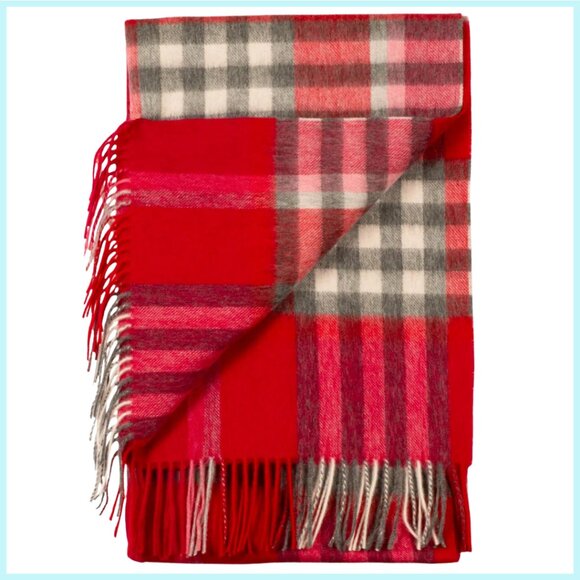 SCOTTISH IMPORT CASHMERE & LAMBSWOOL SCARF QUALITY GUARANTEED NWT - Picture 7 of 8